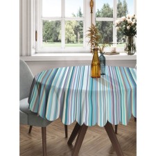 The tablecloth “Striped open spaces”, round, Saten, d = 150 cm