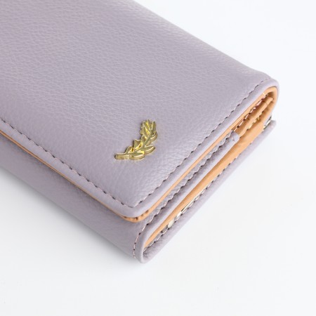 Women's wallet on magnets, lilac color-2