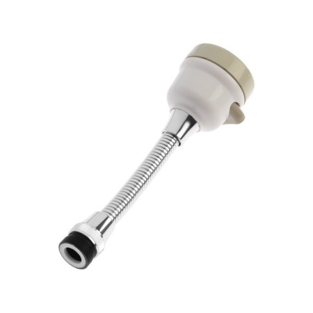 Zein aerator, with stream adjustment, on a flexible hose, 190mm, 3 modes, plastic, white-6