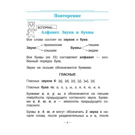 Handbook of Russian language in elementary school. 4th grade. Krasnitskaya A.V.-10