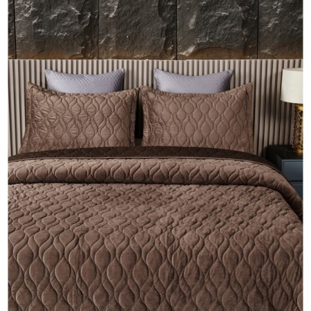 Sofi de Marko “Nobilis” bedspread, size 240x280 cm, chocolate color-6