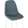 Stol on a metal frame metal/velor, white/gray 44x51x85 cm