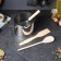 Gift set of kitchen utensils, 4 items: sliding shape, blade, spoon, corolla