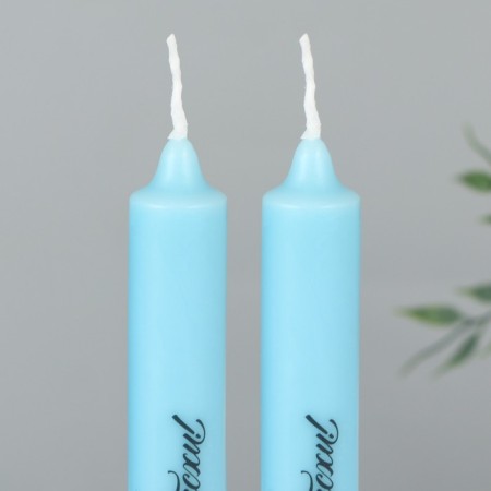 Candles are high with the application of “Light Easter!”, 2 pcs., Blue, 19 x 2.1 cm.-5