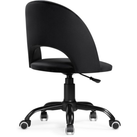 Computer chair Irre Metal/velor, black 56x60x87 cm-3