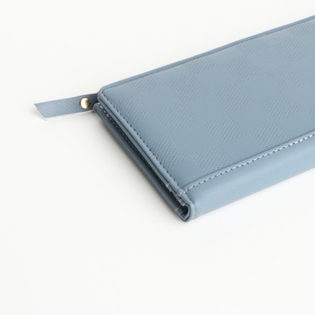 Women's wallet on magnets, blue color-2