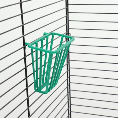 Hay feeder, plastic, 9.5 x 7.5 x 5cm, emerald-2