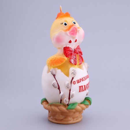 Decorative candle "Easter chicken"-1
