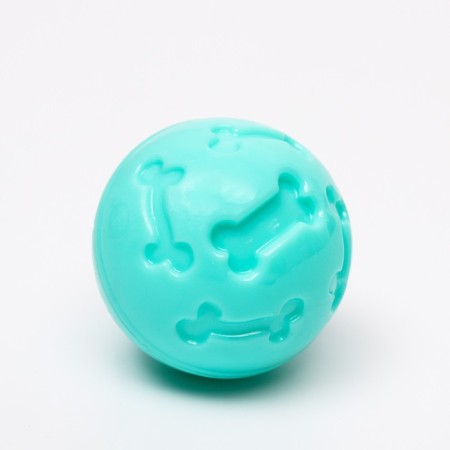 Ball under the treats thickened TPR, 7 cm, turquoise-2