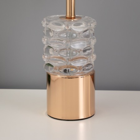 Pauline table "Paulina" 1x40W E27 1x5W LED gold 25x25x43cm-3