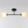Luer "Ray" (cylinder) 2x15W E27 Model: BR 00244 Black/White