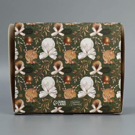 Box for confectionery "New Year's chic", 17 x 20 x 6 cm, New Year-6