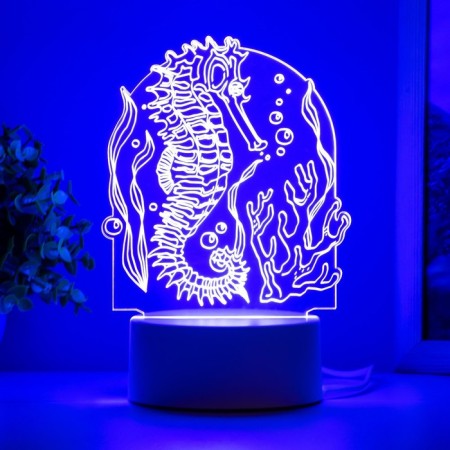 Light "Sea Horse" LED white 11.5x9.5x14 cm Risalux