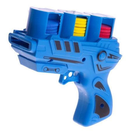 Pistol "Lightning", children, shoots with discs, 17 cm, color mix-4