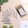 Set of candles for the Cake "Spark", 12 pcs, 8 cm, silver metallic