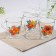 Glass mug "Tropical flowers", 250 ml, MIX drawing
