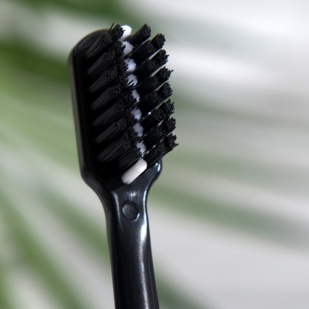 Medic toothbrush for bracket systems, biodegradable, black + white, 2 pcs.-1