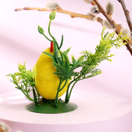Easter decor "Chicken in the grass" 5 × 10 × 10 cm-2