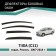 Defly window deflectors for Nissan Tiida (C11), 2007-2014, sedan, Russia