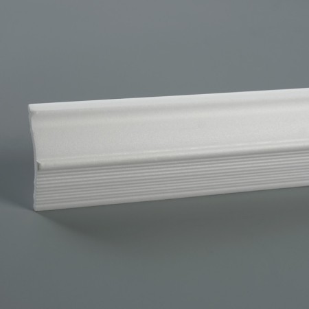 Ceiling skirting board 08018E, white 70x40x2000 mm-3