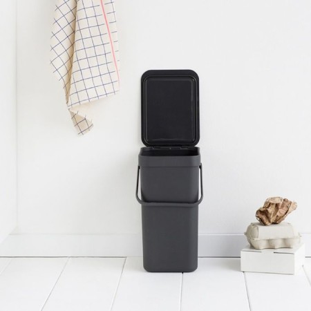 Garbage bucket Brabantia Sort & Go, built -in, gray color, 12 l-1