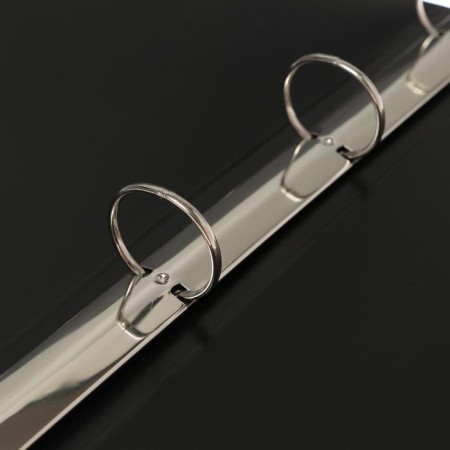 Folder on 4 rings A4, Calligrata "Panorama", 40 mm, 700 μm, facial pocket, black, mix-2