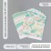 Scrapbooking paper "Browned linenia" density 180 grams set 10 pcs 15.5x17 cm