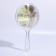 A mirror with a handle, bilateral, with an increase, D mirror surface 12.5 cm, the color is transparent
