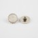 A set of buttons on the leg, d = 15 mm, 10 pcs, white/gold color