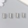 Fastener magnetic bicarry metal silver 0.6x1.5 cm