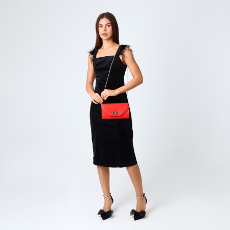 Female bag on the valve, the color is red-6