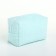 Cosmetic bag at the zipper textura, turquoise color