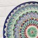 Largan Rishtan ceramics "Patterns", 36 cm, blue