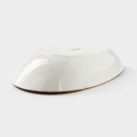 Ceramic serving dish "sapphire", 20.5 × 12.5 × 5 cm, orange color-2