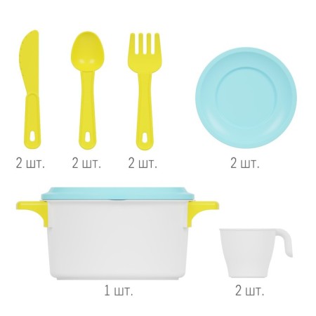 A set of dishes for dolls, "Mistress" for 2 persons-1