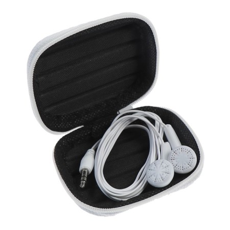 Luazon headphones, rectangular, 8x6x3 cm, top material: fabric, gray