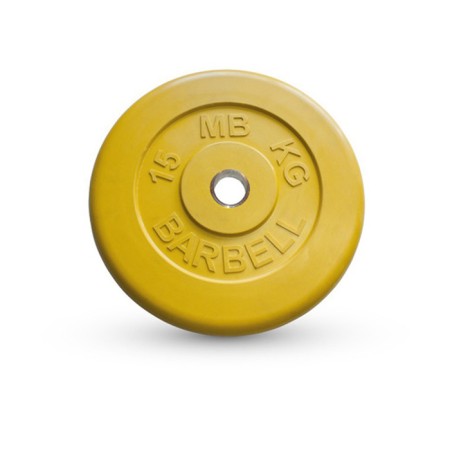Rubbed disk d = 31 mm color 15 kg, yellow color
