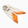 Women's scarf minku 70*70 cm, orange