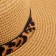 Women's hat with a leopard strap minaku brown color, river 58