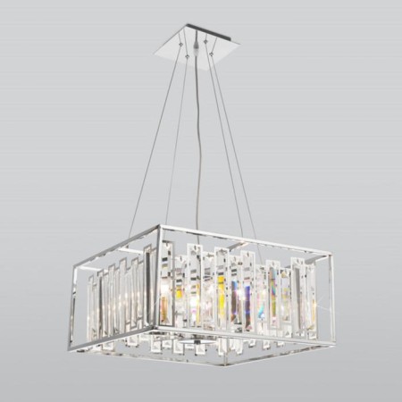 Cella chandelier, 6x60W E14, color chrome