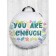 The pillow of the “you is enough”, decorative, d = 52 cm