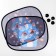 Curtains on the side glass "Kitten", 2 pcs