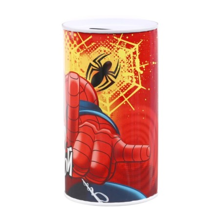 Metal piggy bank, 6.5 cm x 6.5 cm x 12 cm "Super Hero", Spider-Man-2