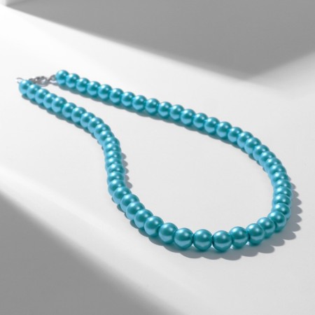 Beads "Classic" mood, ball No. 8, color bright blue, l = 40 cm-2