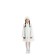 Carnival costume "Snow Maiden", white brocade, fur coat, hat, p. 28, height 110 cm