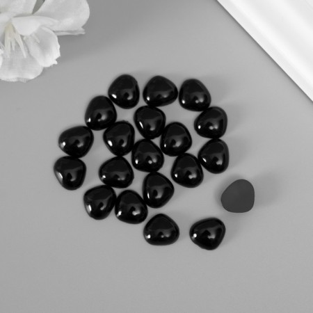 Decorative spouts for creativity, 10x10 mm, 20 pcs., Black, Treasure Island-1