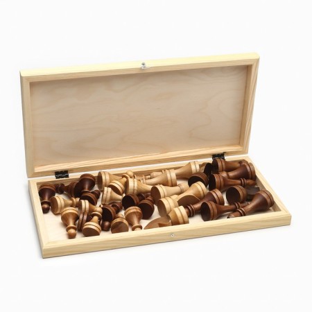 Chess Wooden Grandmaster, tournament 43 x 43 cm, King H-10.6 cm, pawn H-5.6 cm-4