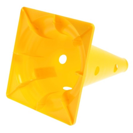 Cone with holes, 32 cm, yellow color-2