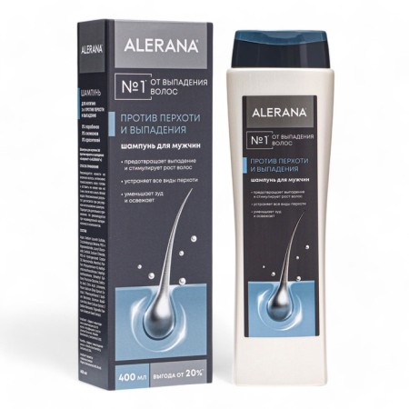 Hair shampoo for male aleran for hair growth, 400 ml