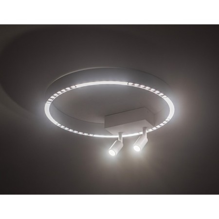 LED ceiling LED with additional backlight Ambrella Light, Linetech, FL5808, LED, 40 W, 2800LUM, 3000-6400K, Black Color Black-1